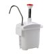 thumbnail image 5 of Dispensador de salsa de acero inoxidable de gran capacidad con bomba y recipiente manual para condimentos. Blanco, 5 of 9