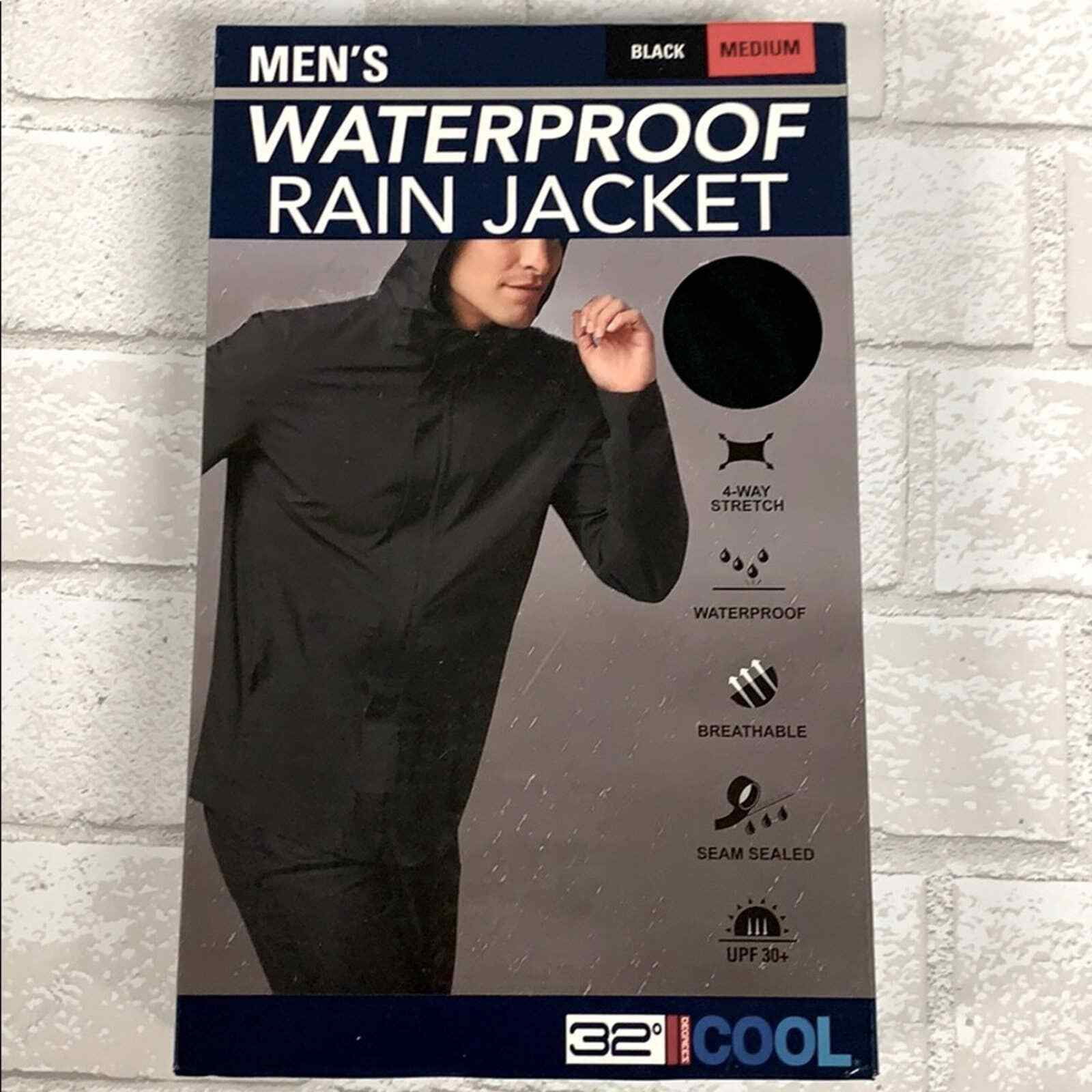 Weatherproof Rain Jacket (Black 