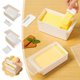 thumbnail image 1 of Caja de almacenamiento de queso con cortador cuantitativo incorporado | Refrigerador Congelador Seguro | Organizador lácteo de plástico de grado alimenticio | La tapa hermética mantiene el queso, 1 of 9