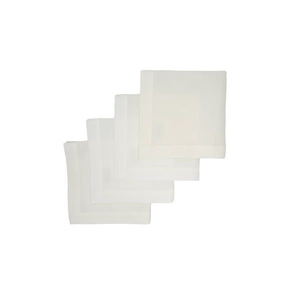 White Linen Napkins, Set of 4