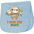 thumbnail image 2 of Inktastic Sloth I Love My Gram Baby Burp Cloth, 2 of 3