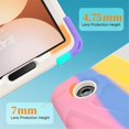 thumbnail image 6 of Case For Samsung Galaxy Tab A11,Anti Drop Silicone+PC Layer Protective Case Handle Stand ,Shoulder Strap, Heavy Duty Shockproof Three Proof Tablet Protective Case,Colorful Pink,For Galaxy Tab A11, 6 of 10