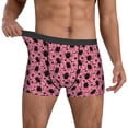 thumbnail image 3 of Men's Boxer Briefs, halloween pink bat Soft Comfy Mens Underwear Boxer Briefs Breathable With Widen Waist, 3 of 7