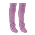 thumbnail image 2 of Calcetines hasta el muslo, calentadores de piernas de felpa, calcetines largos para botas, medias tipo pantuflas, calcetines por encima de la , púrpura Fernando Calentadores de piernas de felpa, 2 of 8