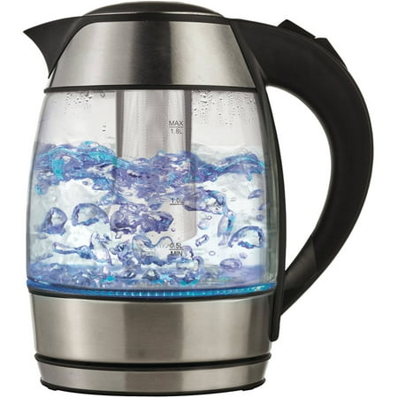 Brentwood Appliances Borosilicate Glass Tea Kettle with Tea (Best Tea Kettle With Infuser)