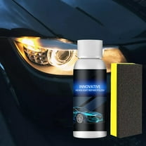 Car Headlight Polishing Liquid, Headlight Renewal Headlight Repair Refurbishment Fluid, Headlight Polisher r with sponge