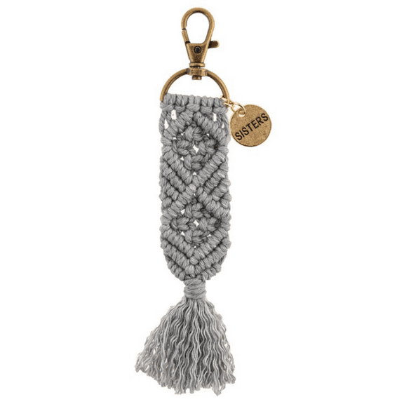 Karma Macrame Sisters Keychain