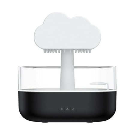 

Jiikun Rain Cloud Humidifier with 7 Colour Lights Adjustable Rain Cloud Humidifier Lamp Relaxing Rain Cloud Humidifier Water Drip Multifunctional Aroma Diffuser Humidifier