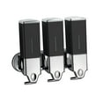 thumbnail image 3 of deevoka 3 in 1 Bathroom Shower Soap Dispenser Durable Wall Mount for Commercial Home Black, 3 of 9