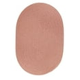 thumbnail image 1 of Pink Wool Rug Solid Braided Textured 10 Feet Round Thick Casual LARGE Carpet, 1 of 2