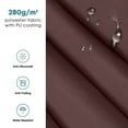 thumbnail image 3 of MCombo Patio Awning 12x10 Feet Fabric Replacement Sunshade Canopy for Retractable Awnings(Coffee Brown), 3 of 10