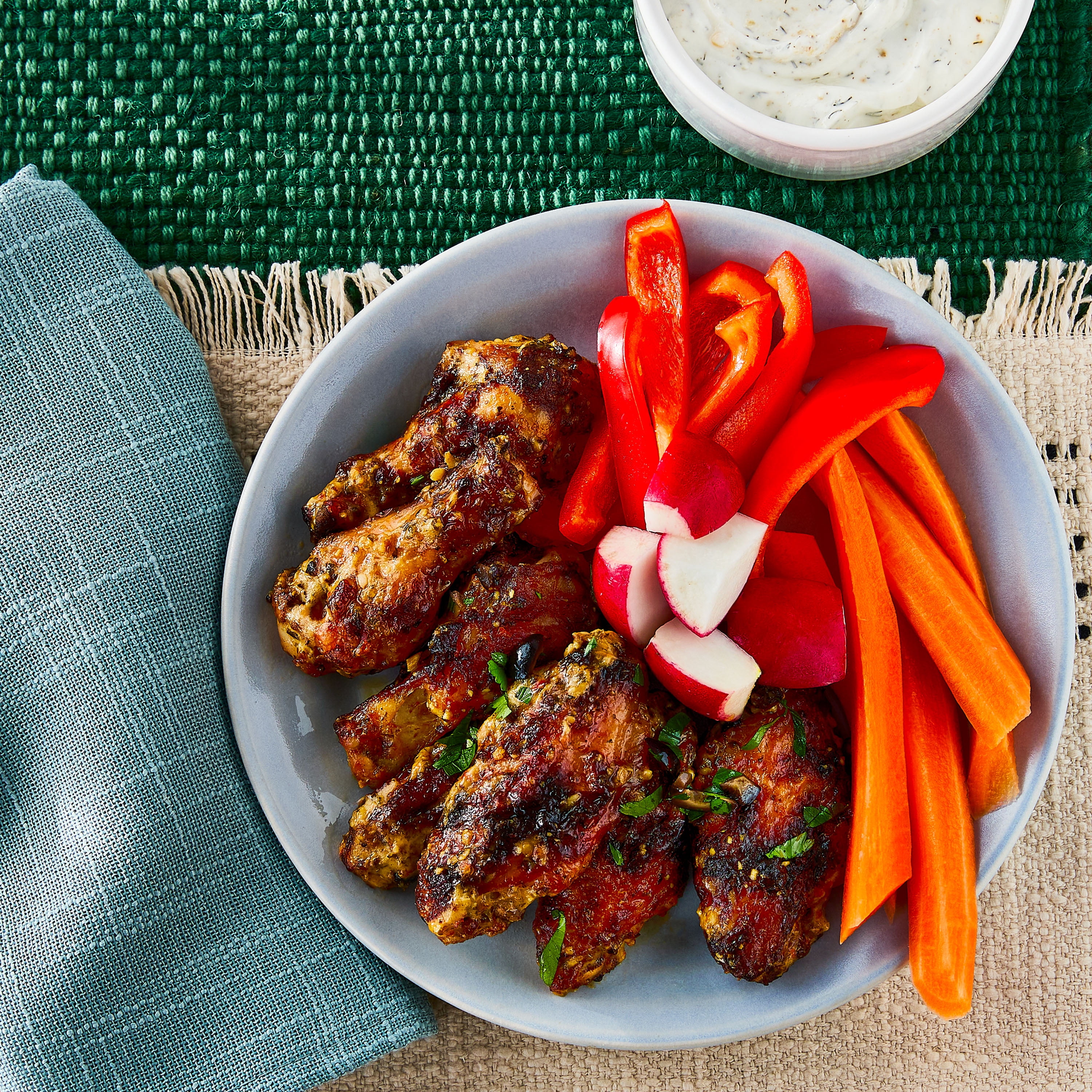 Great Value Parmesan Garlic Wing Sauce, 12 fl oz