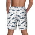 thumbnail image 4 of Fotbe Party Shark Cute Men’s Swim Trunks Quick Dry Swim Shorts Board Shorts with Mesh Lining-3X-Large, 4 of 9