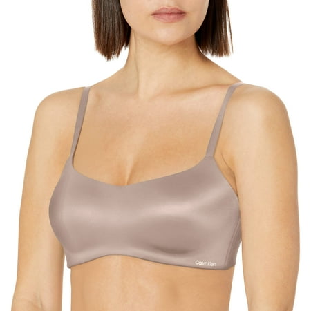 Calvin Klein Women's Liquid Touch Lightly Lined Scoop Neck Bra, Mink, 34A | Walmart Canada