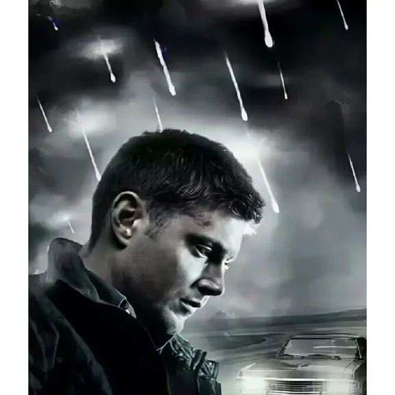5D Embroidery Supernatural Dean Winchester Diamond Art Painting - Full Round Rhinestone Mosaic Home Decor