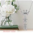 thumbnail image 3 of Collar personalizado Yashi para Madre con 1 a 5 nombres y piedra natal Plata, 3 of 4