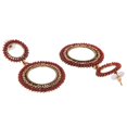 thumbnail image 4 of Efulgenz Indian Oxidized Jewellery Antique Jhumka Jhumki Floral Earrings with Ear Support Chain Hair Accessories for Women, 4 of 5