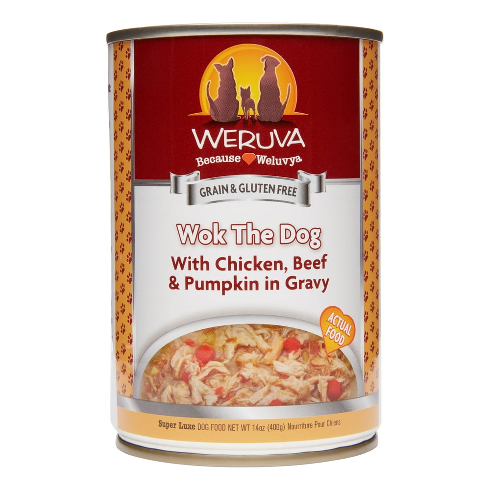 Weruva Human Style GrainFree Wok the Dog with Chicken, Beef, & Pumpkin