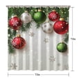 thumbnail image 5 of Winter Funny Shower Curtain,Rustic Farmhouse Triangle Tree Shower Curtains Standard Shower Curtains for Dorm Bathroom Decor Christmas (72x72in), 5 of 5