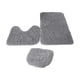 thumbnail image 5 of Juego de 3 alfombras de baño absorbentes, alfombrilla para tapa de inodoro, lavables, no absorbentes. gris claro, 5 of 9