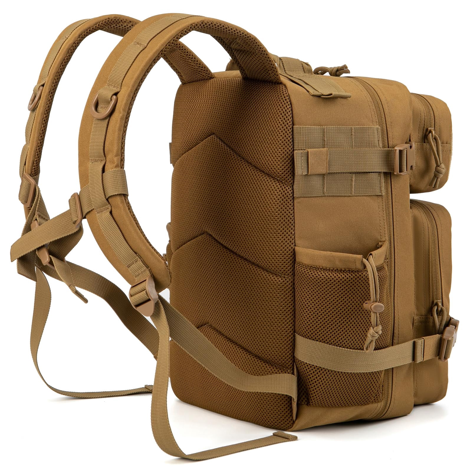 QT&QY 25L Molle Hiking Daypack Outdoor Backpack for Men Women Camping Travel Work Commuter Gym Bag