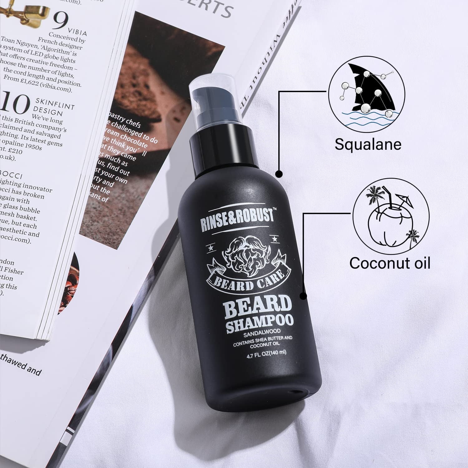 Body & Earth Beard Grooming Kit, 4-Piece Set photo 3