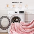 thumbnail image 6 of Anjee Adult Weighted Blanket 60"x80" for All Seasons, Ultra Cozy Fleece Reversible Heavy Blanket for Bed, Sofa & Chair, for Better Sleep, 15 lbs Pink, 6 of 10
