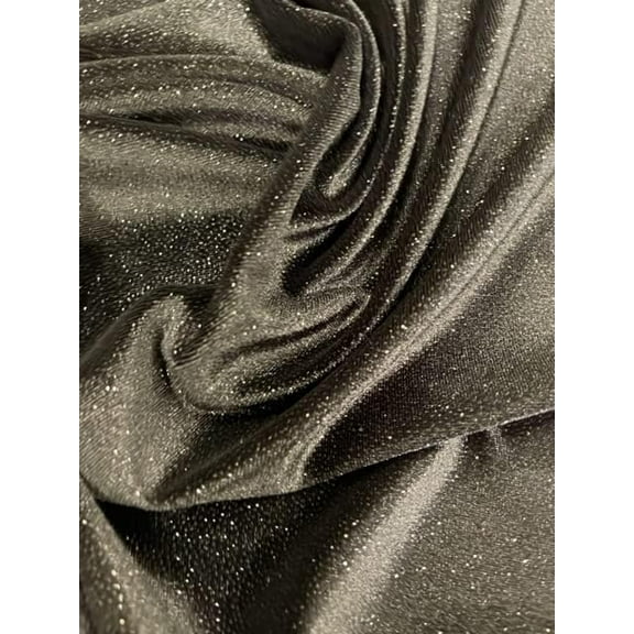Sedona Designz Glitter Poly Spandex Velvet Fabric by The Yard – 60" Wide, 2-Way Stretch, Soft & Shimmery for Costumes, Dancewear & Special Occasions
