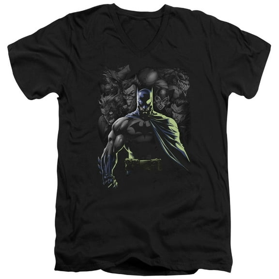 Batman - Villains Unleashed - Slim Fit V Neck Shirt - Small