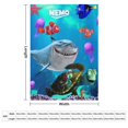thumbnail image 3 of Manta de dibujos animados de Buscando a Nemo, suave y acogedora manta de felpa mullida para niños, niñas y adultos jóvenes, cálida manta de franela para sala de estar, dormitorio, sofá cama de 40 x, 3 of 8