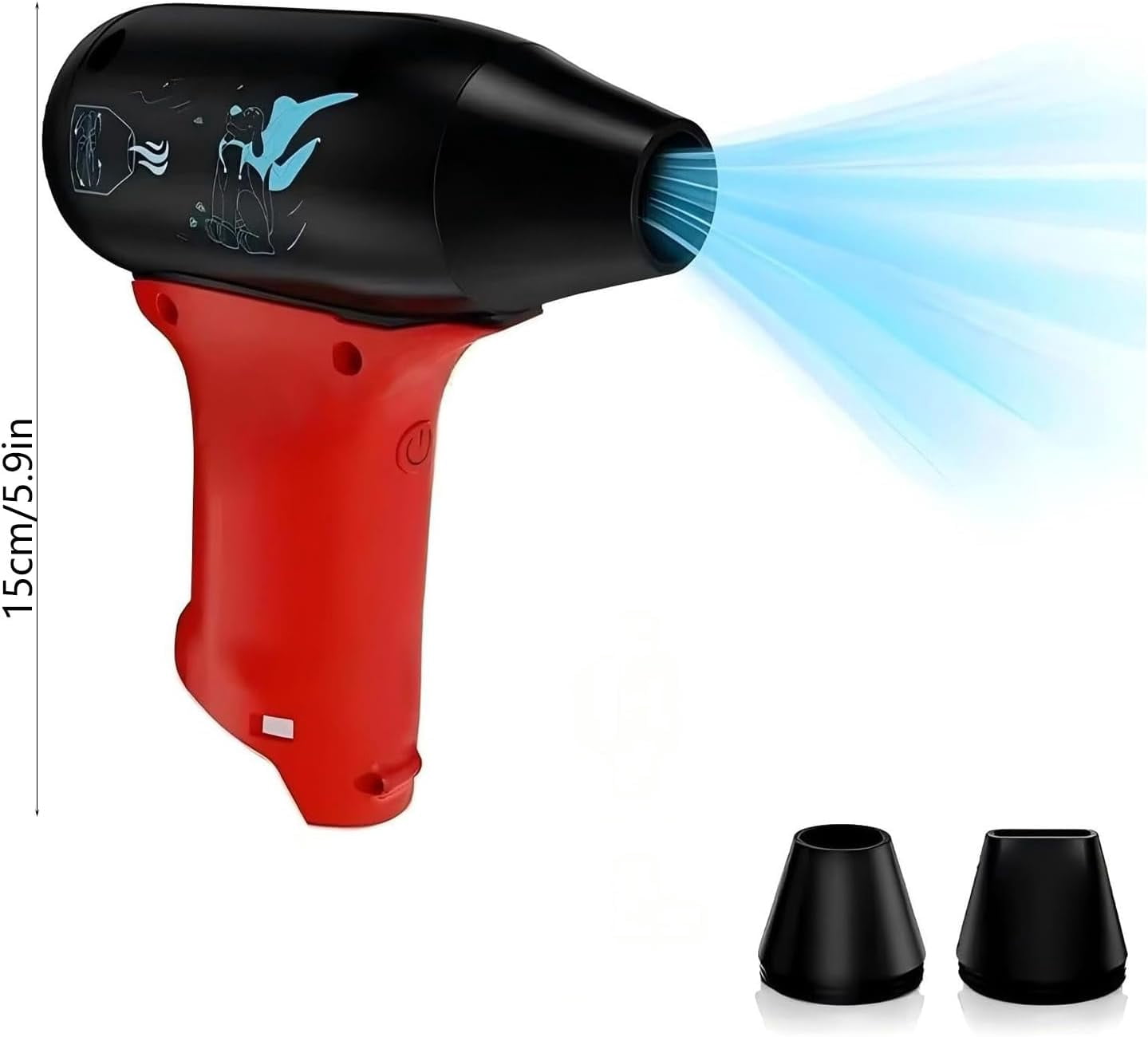 Cordless Air Duster, 130000RPM 3-Speed Portable Blower for Home Car