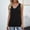 Black, variant on Women's Solid V-Neck Sleeveless Knit Sweater Tank Top Casual Layering Summer Top