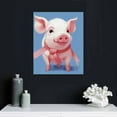 thumbnail image 4 of Nawypu Pig Posters Canvas Wall Art - Cartoonish Pink Piggies for Girls Bedroom Decor, 4 of 4