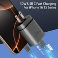 thumbnail image 3 of Type C Charger, 2Pack 30W USB C Super Fast Charging Block with 6FT&10FT Android Charger Cable Compatible with Samsung Galaxy S25/S24/S23 Ultra/S23+/S22/S21/S20/iPhone 16/15 Case, 3 of 6