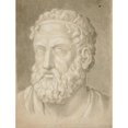 thumbnail image 2 of Anonymous 15x18 Black Ornate Wood Framed Double Matted Museum Art Print Titled - Sophocles (1800 - 1899), 2 of 5