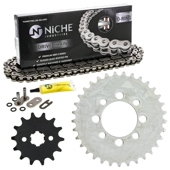 Niche Sprocket Chain Set for Kawasaki KLX110 14/33T 420 O-Ring Motorcycle MK1004382