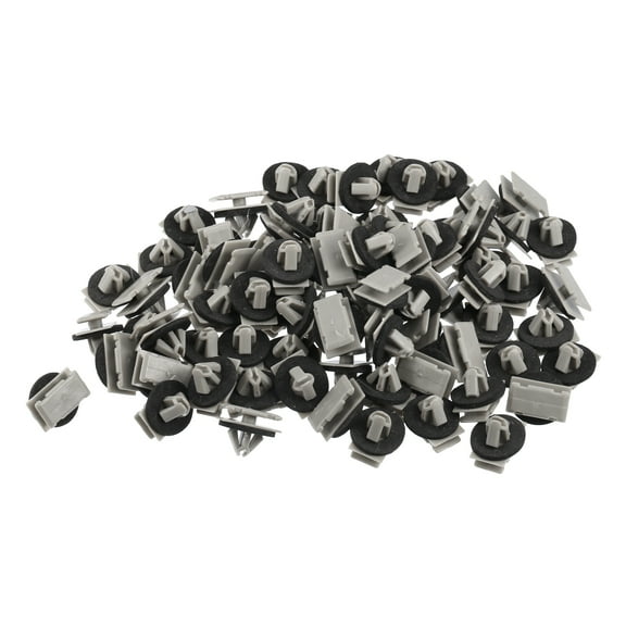 Unique Bargains W Type Trim Clips for Jeep Grand Cherokee 2012-2021 Plastic No.68172491AA Beige 80 Pcs