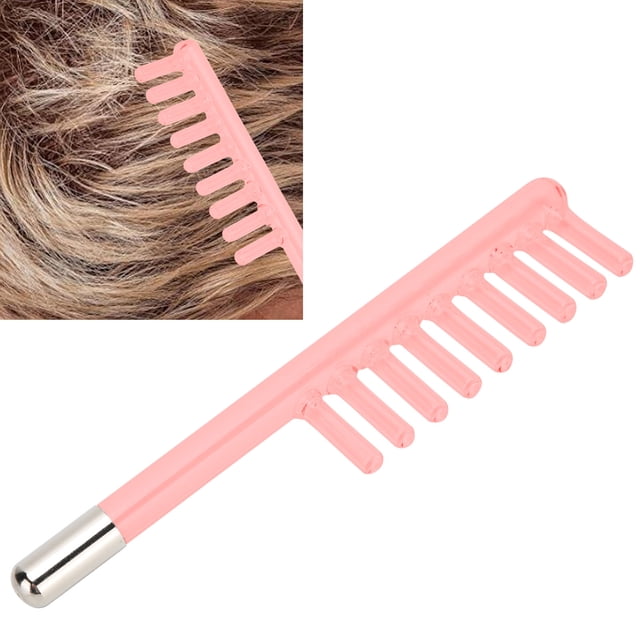 Glass Probe Comb, High Frequency Comb, Dandruff Removal Probe, Easy To Use for Hair Style Home Hair Salon Improve Hair Quality