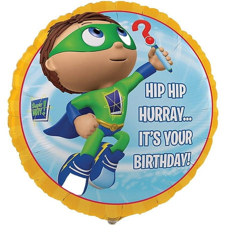 Super Why Party Supplies Foil Balloon By Birthdayexpress