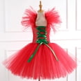 thumbnail image 4 of LUOGENLI Robe Enfant Filles Robe Noël Fête Point Robe Robes Mode Bandeau Ensemble Robe Maxi pour Filles Moulante Rouge 6-7 Ans, 4 of 9