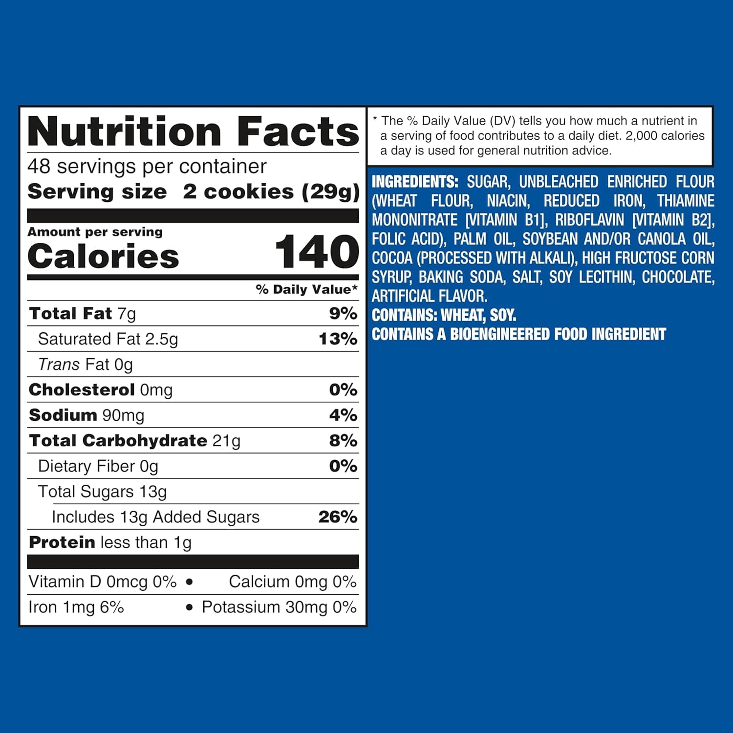 OREO Double Stuf Chocolate Sandwich Cookies, 14.03 oz (Pack of 8)