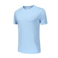 thumbnail image 5 of Gyexs Mens Quick Drying Swim Shirt Short Sleeve T Shirts UPF 50+ Athletic Running Gym Workout Tee Tops Sky Blue, Size S, 5 of 5