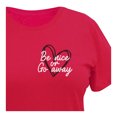 thumbnail image 4 of Playera George para Dama, con Estampados de un Corazón en la Esquina Superior Derecha Rojo Talla M, 4 of 4