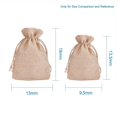 thumbnail image 4 of 20pc 20 Pcs Burlap Bags with Drawstring Gift Bags Jewelry Pouch for Wedding Party Arts Crafts Projects Presents Snacks Jewelry 7x5 Inches, 4 of 4