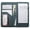 Graygreen, variant on 4.7 X 9 Cherry Server Book with Zipper Pocket Bling Waitress Book with Money Pocket and Magnetic Closure, Restaurant Waitstaff Organizer Fit Server Apron with High Volume Pocket