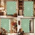thumbnail image 6 of Bohemia Shower Curtain, Waterproof Shower Curtains for Bathroom, Retro Abstract Simple Sun Sunshine Aesthetic Green Washable Fabric Bathtub Curtain Set Bath Decor with 12 Hooks Standard 72"x72", 6 of 8