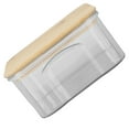 thumbnail image 2 of Verdant Touch Conteneurs hermétiques pour aliments - Bocal de stockage alimentaire transparent avec couvercle en bambou pour nouilles, farine, céréales, riz, thé, café, grains de 450 ml, 10,7 x 5,7 cm, 2 of 14