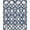 Navy Beige, Pattern 2, variant on ODIKA Trellis Lattice Interlocking Medallions Navy Boho Southwestern Playful for Entryway, Kitchen, Mudroom, Stain Resistant Flatwoven