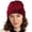 Red, variant on Striped Knitted Hat Winter Outdoor Woolen Hat European And American Acrylic Men's And Women's Riding Cap Ear Protection Warm Curling Hat Yellow One Size