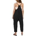 thumbnail image 2 of Kids Sleeveless Solid Color Casual Jumpsuit Spaghetti Strap Girls Romper, 2 of 2